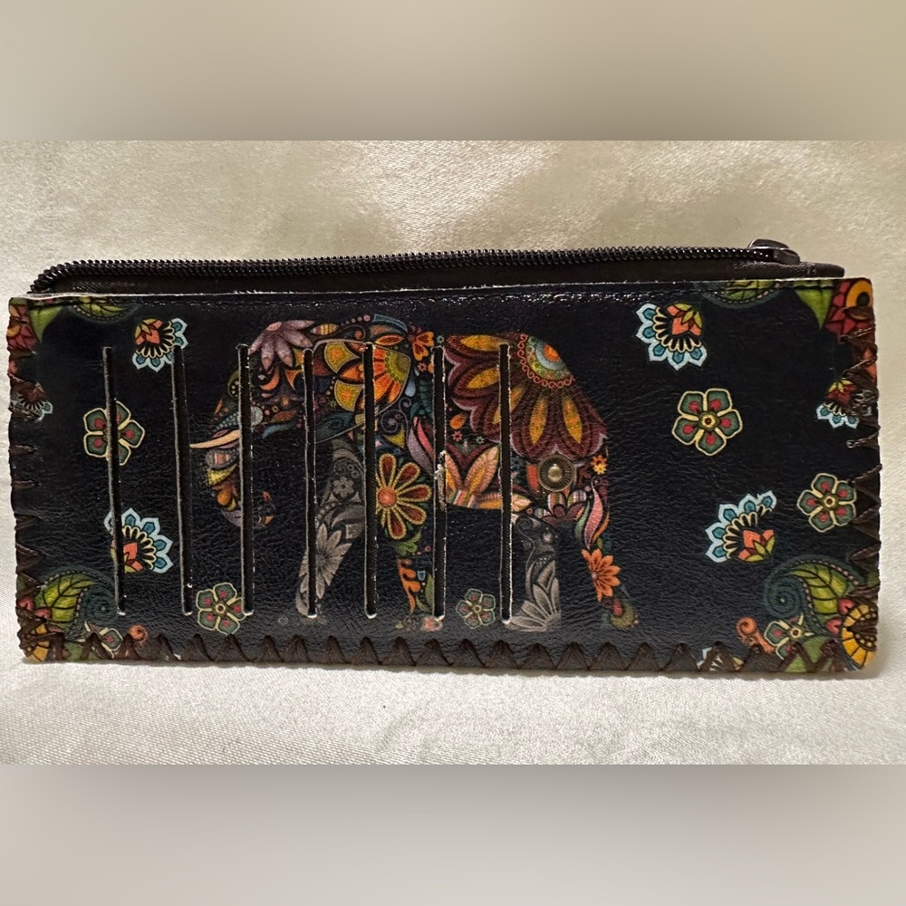 Colorful Elephant Design Wallet - Picture 3 of 3